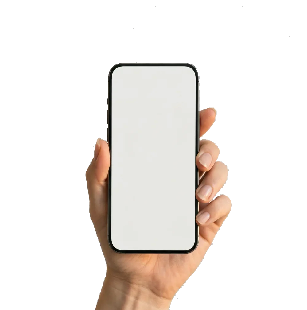 Davetimo davetiyesini telefonda gösteren el